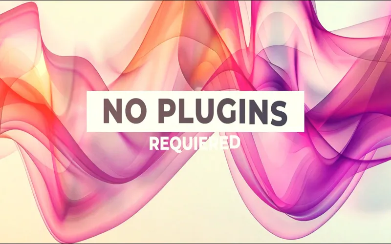 No Plugins Required