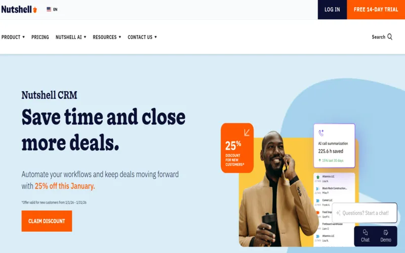 Nutshell CRM Homepage Feature Image