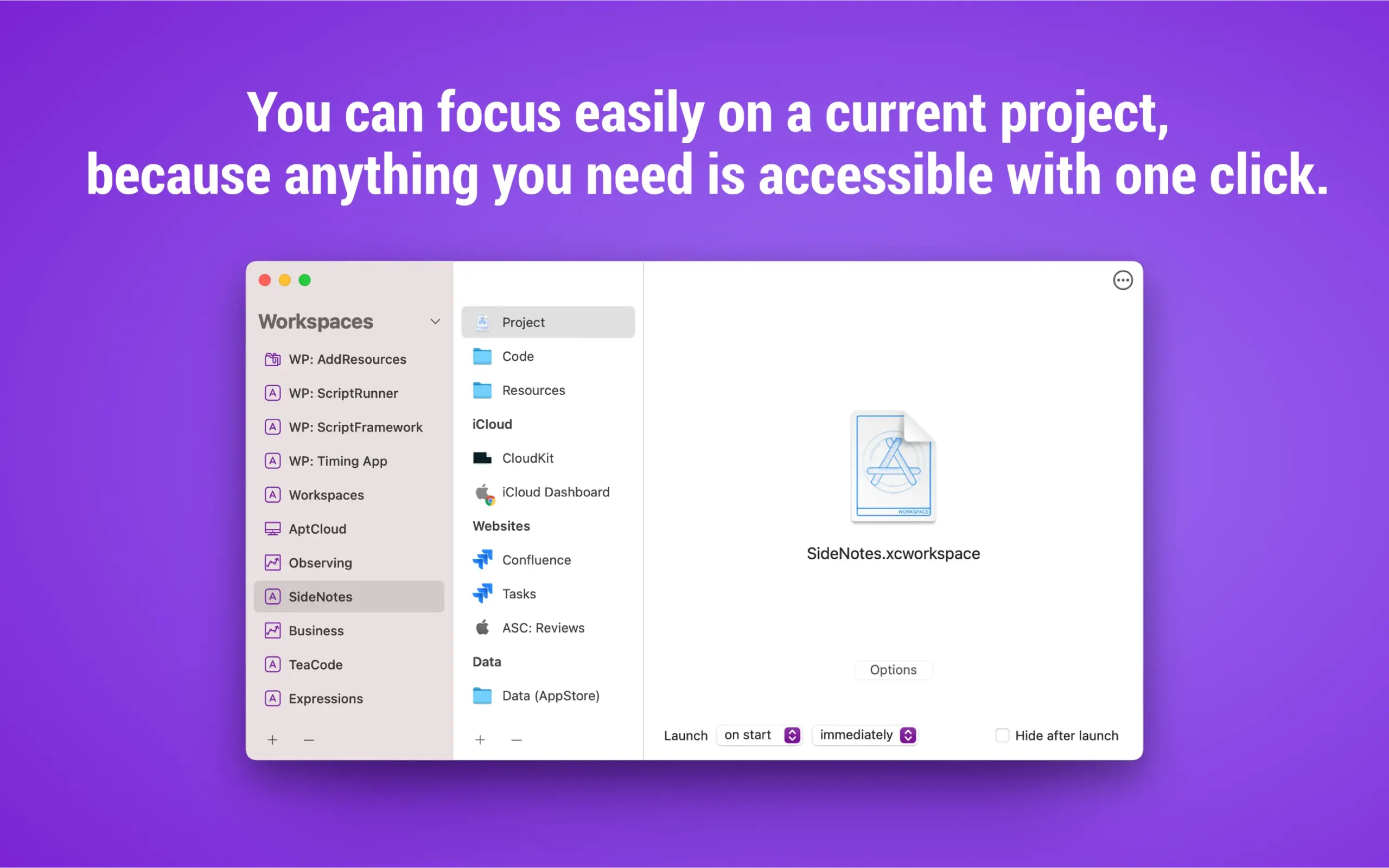 One Click App Launch With Workspaces