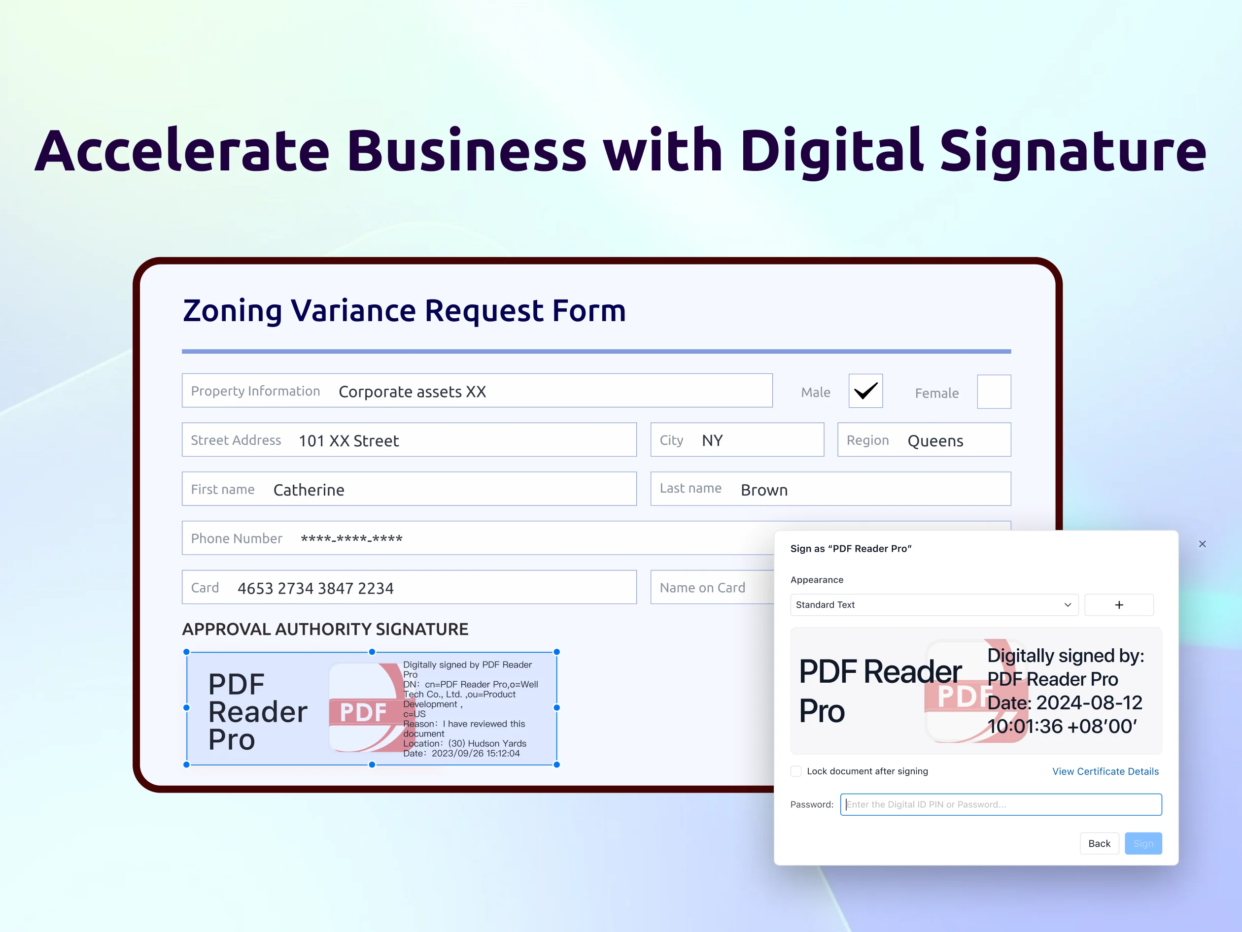 Create Digital Signature Feature of PDF Reader Pro