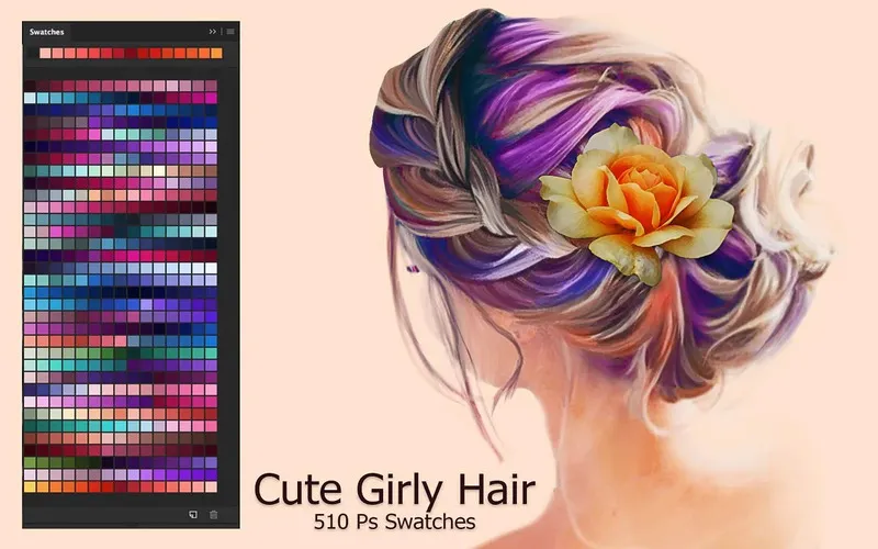Girly Hair PS Swatches