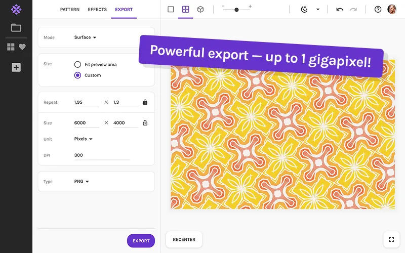 Powerful Export Feature