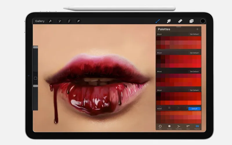Blood Lips Swatches
