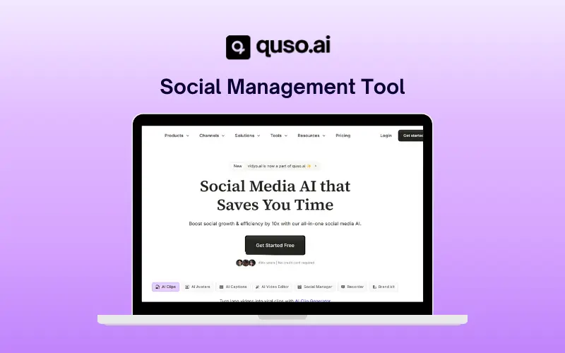 Quso AI - Social Management Tool Feature Image Annual Deal