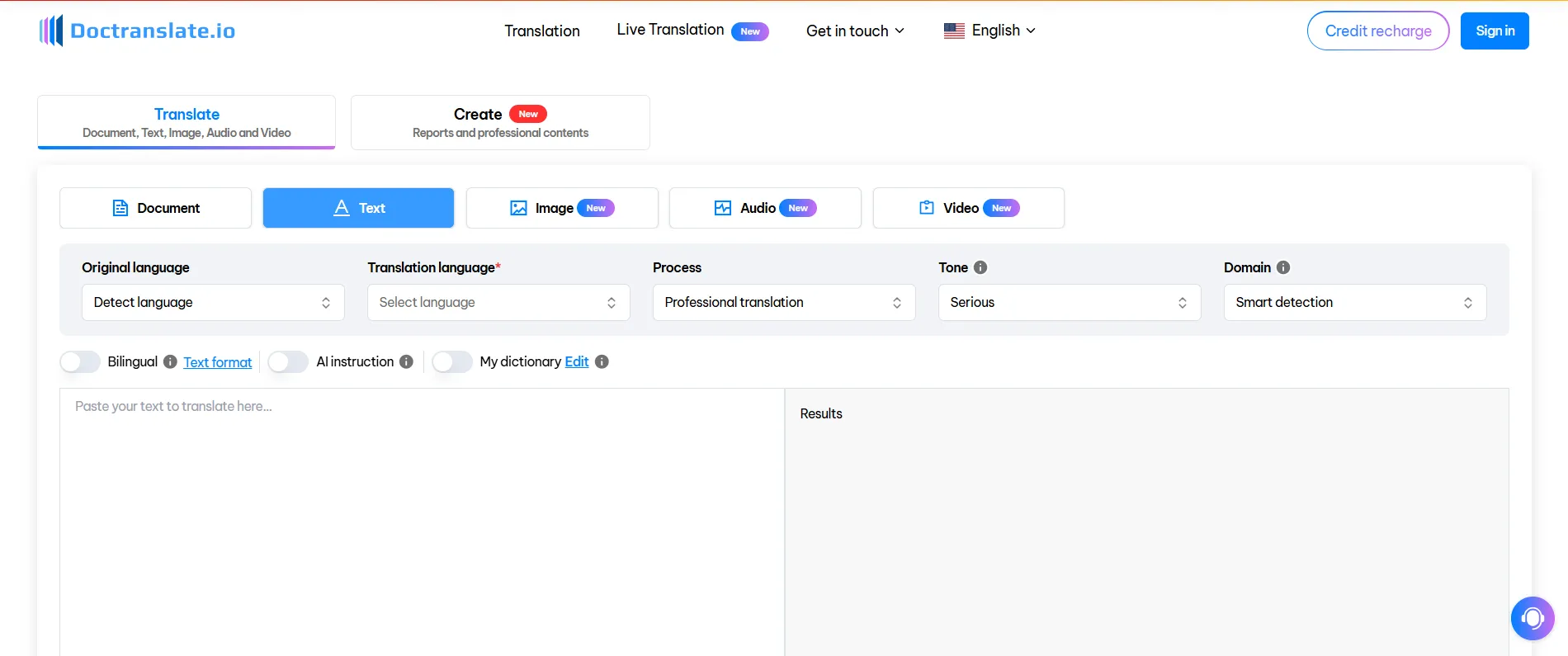Text Translation