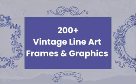Vintage Frames And Graphics Bundle Feature Image