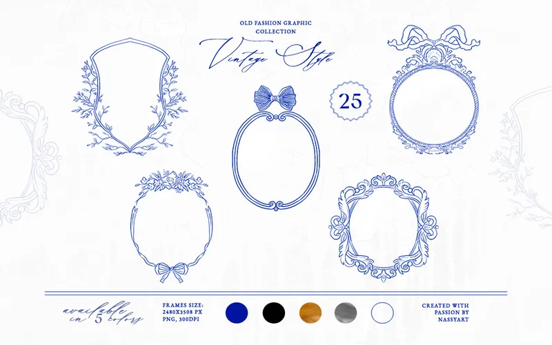 Preview of line art style frames