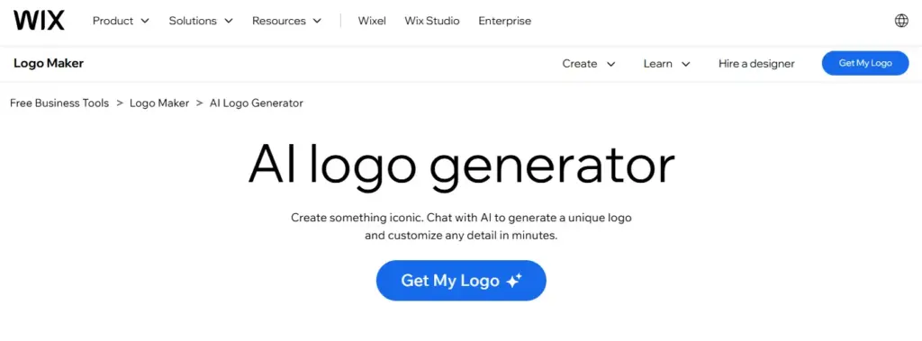 Wix logo generator