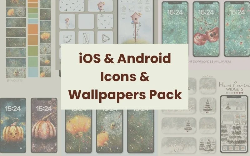 iOS & Android Icons & Wallpapers Pack | Extended Commercial License
