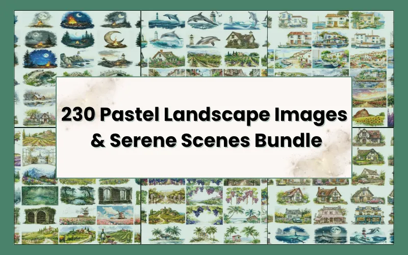 230 Pastel Landscape Images & Serene Scenes Feature Image