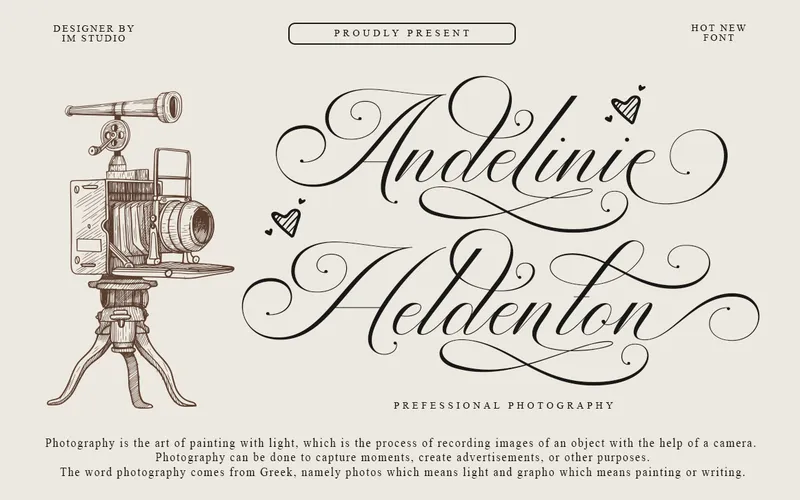 Andertime Calligraphy Font