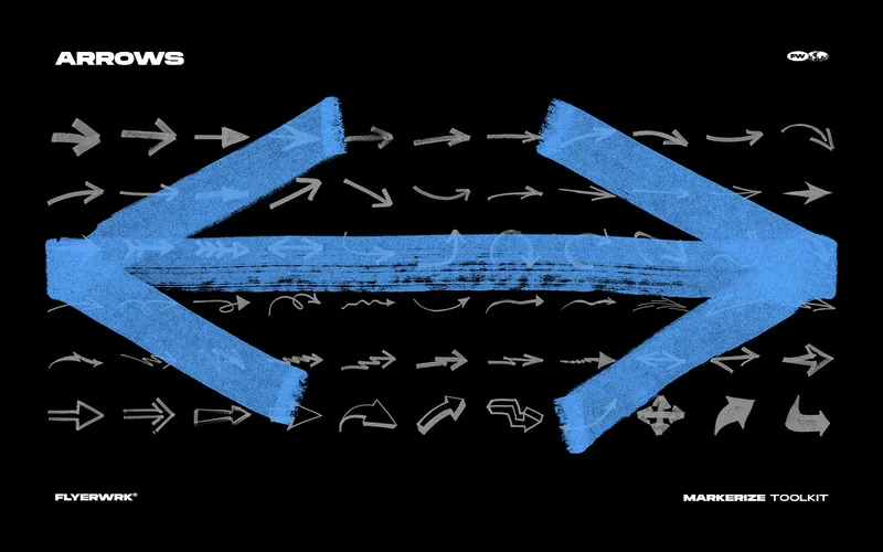 Arrows included in the graphic symbols