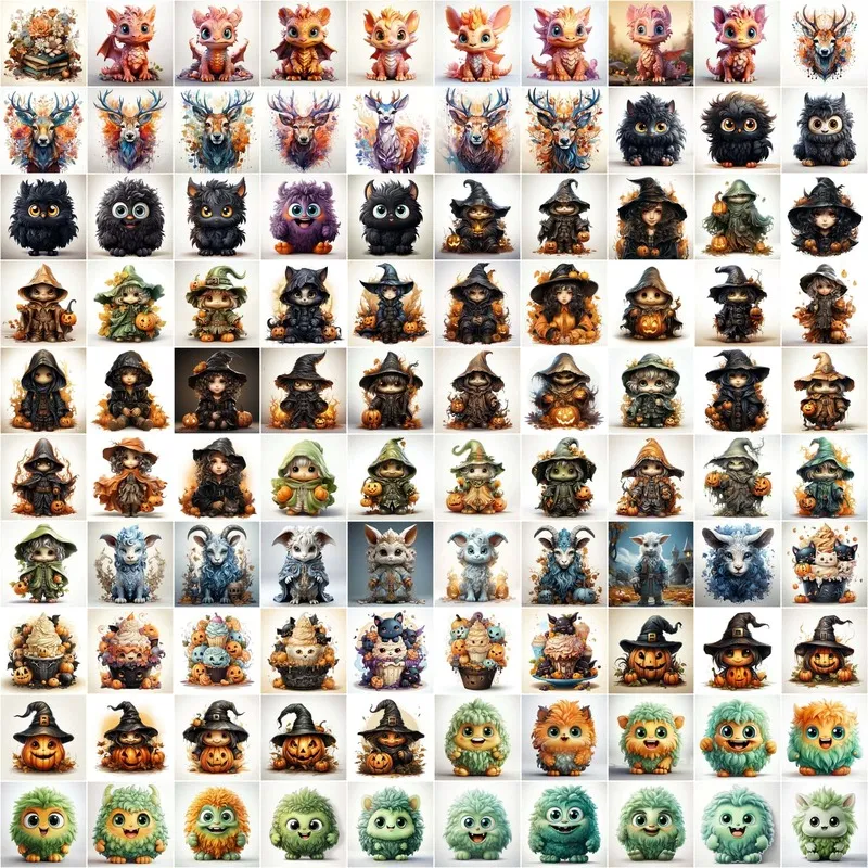 Collage of Cute Stock Animal Images