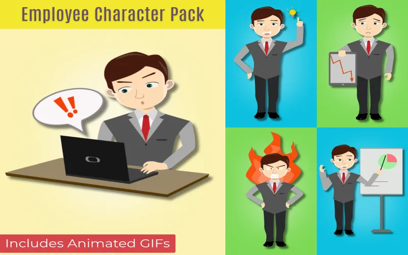 Employee character pack preview image