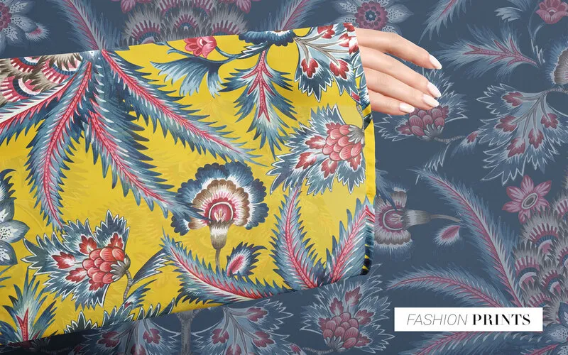 Fashion items created using the floral elements