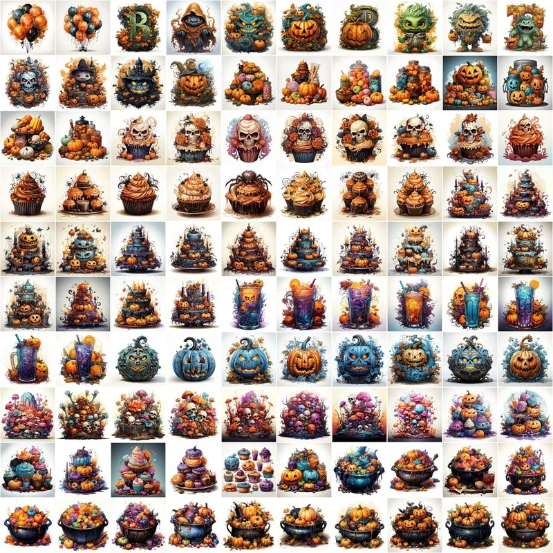 Collage of Halloween Fantasy Clipart