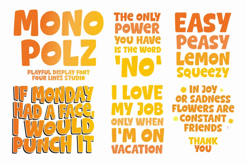 Mono Polz Display font preview image