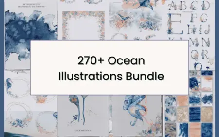 Ocean Illustrations Bundle Feature Image