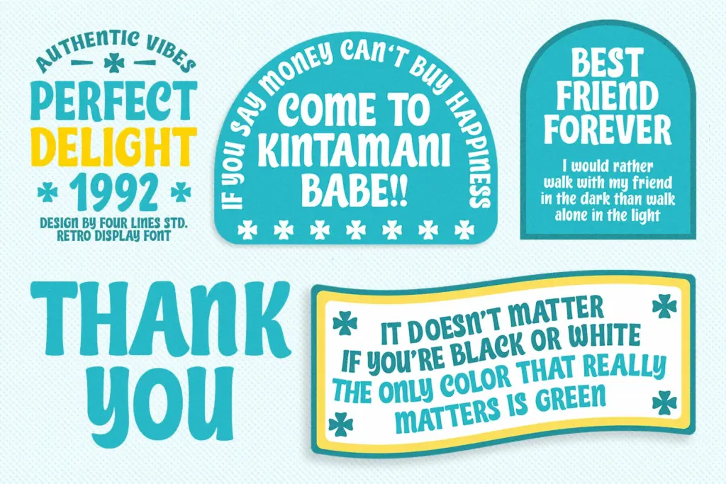 Perfect Delight Fontastic display font preview image