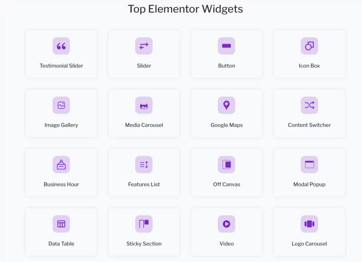 RAE Widgets Feature