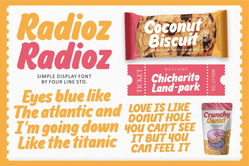 Radioz font preview image