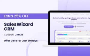25 percent off on SaleWizard CRM Software