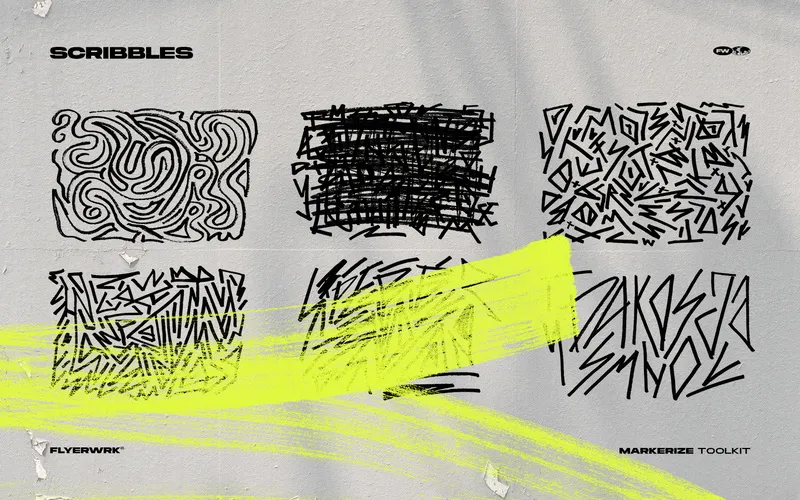 Scribbles included in the graphics