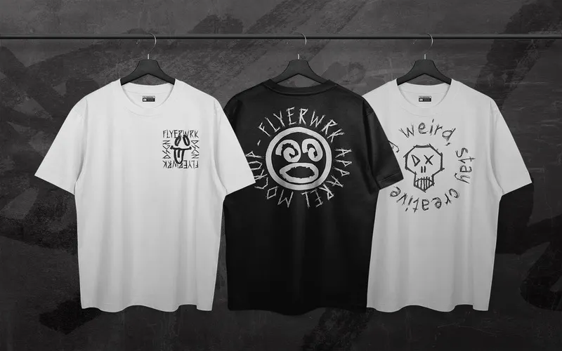 T-Shirt Designs created with the graphics included in the bundle
