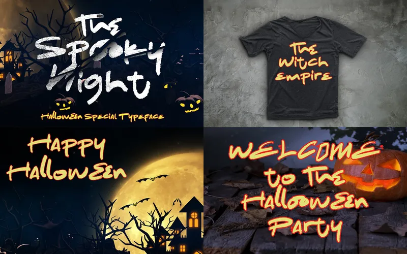 The Spooky Night Halloween Season Font