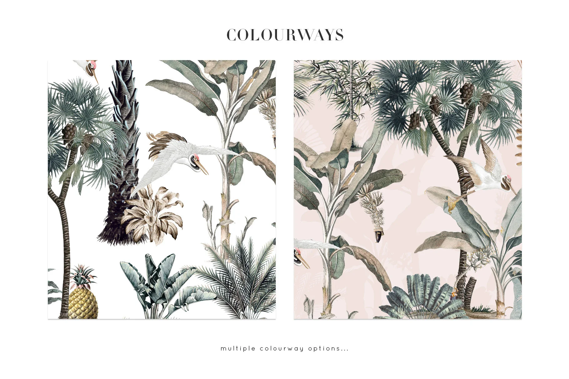 Tropical Prints Colorway Options