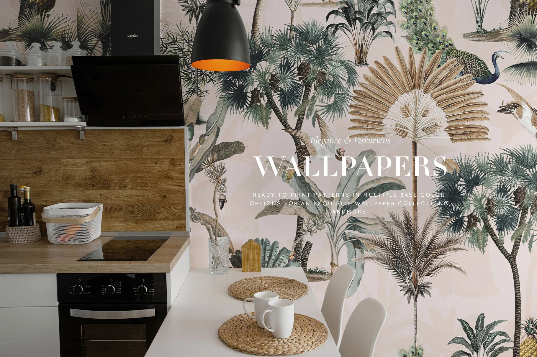 Tropical Printed Wallpapers