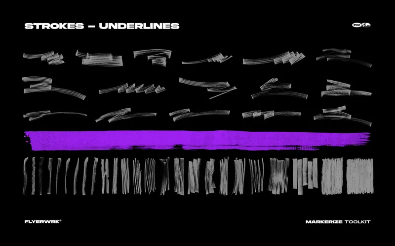 Underlines Strokes included in the bundle