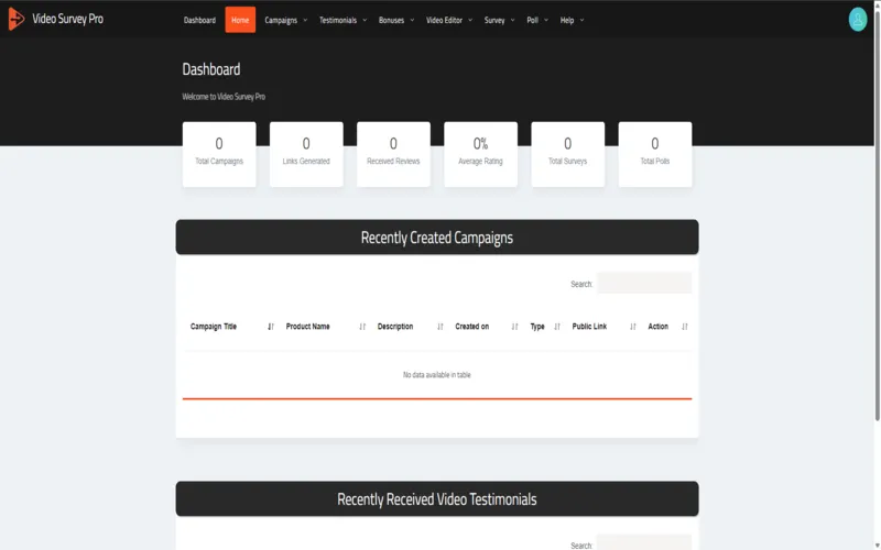Video survey tool preview image