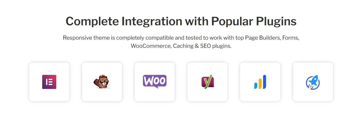 Responsive theme Integrations