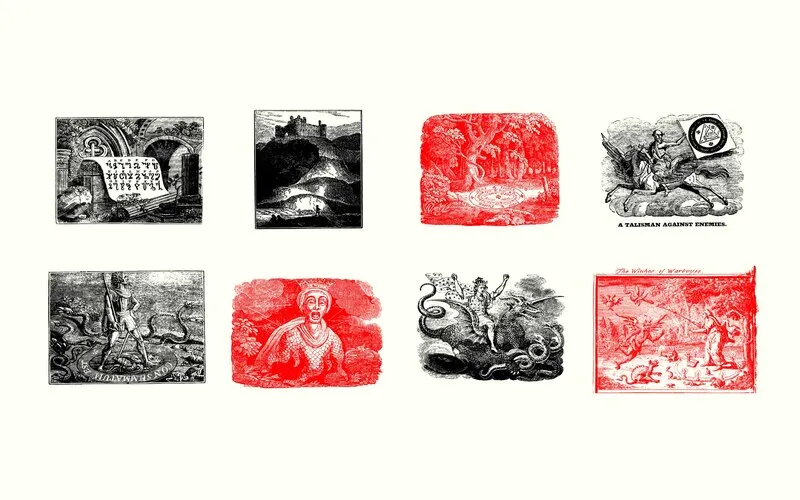 A Talisman and Witch of Warbuyse Witch illustrations preview image