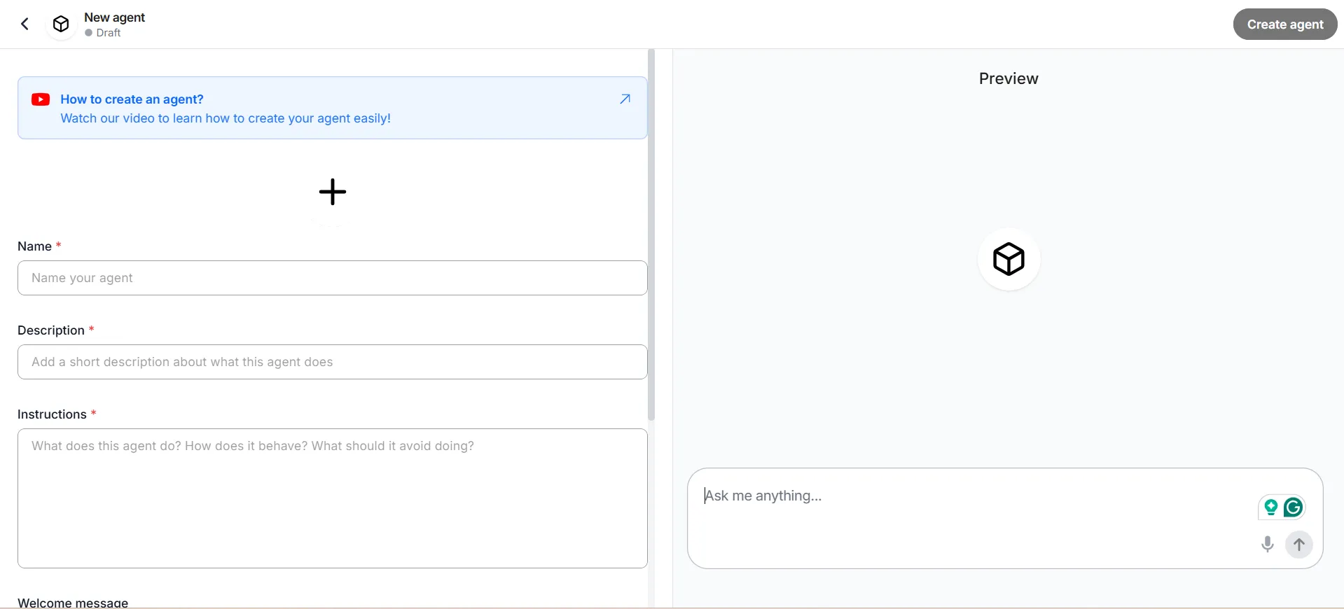 AI Agent Creation In BlueGPT