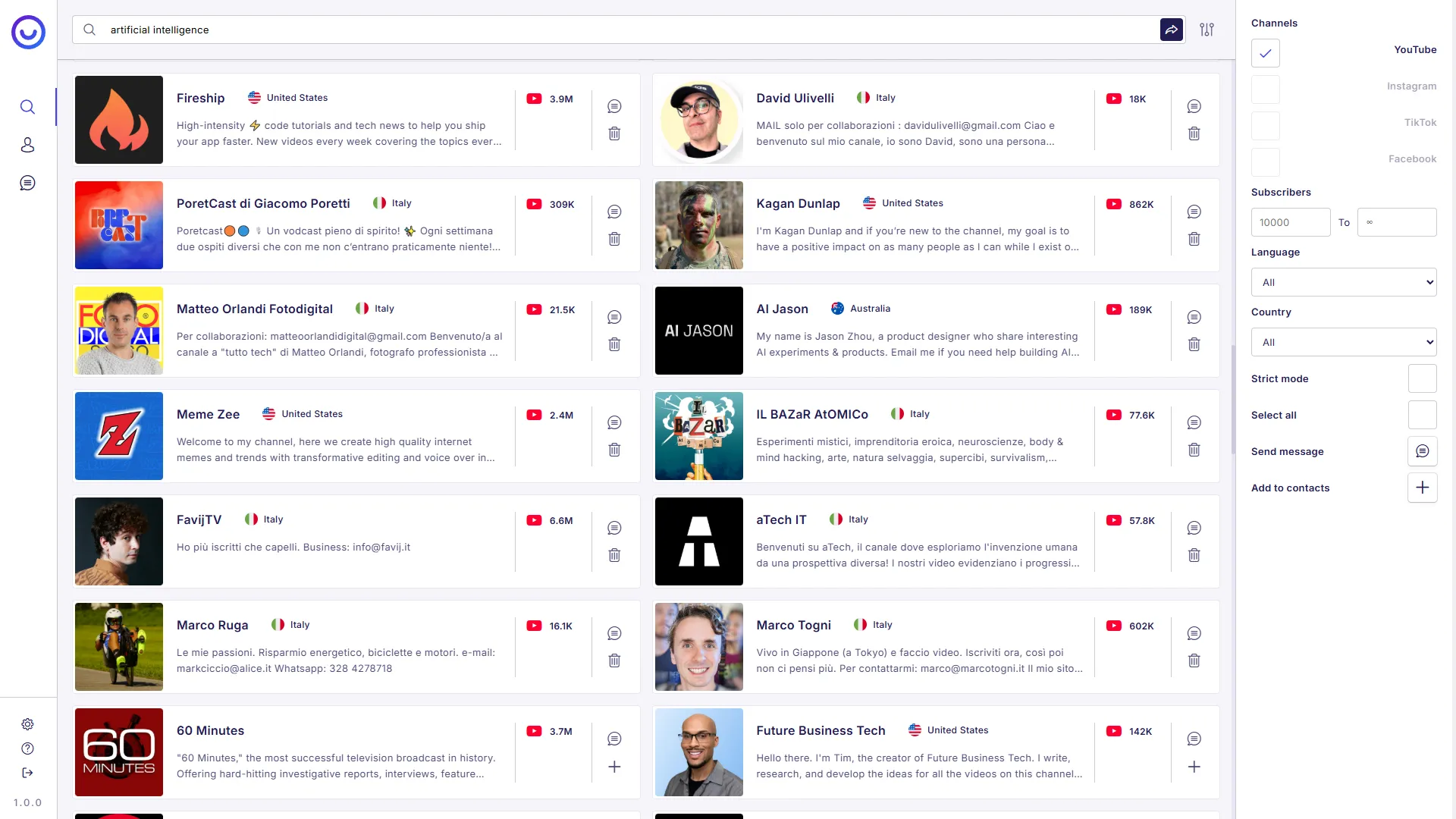 AI Powered Influencer Discovery with Influeencer