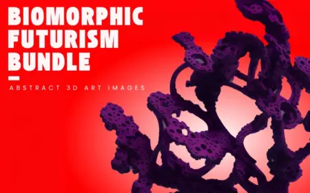 Biomorphic Futurism Bundle - Abstract 3D Art Images Feature Image