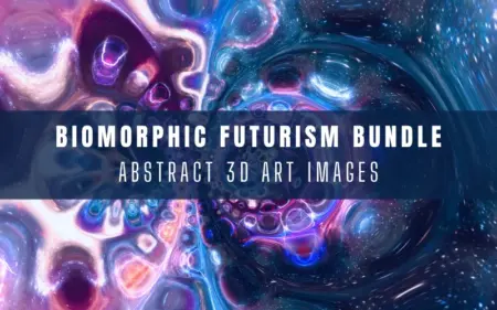 Biomorphic Futurism Bundle - Abstract 3D Art Images Feature Image