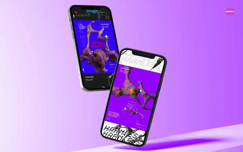 Biomorphic Futurism Mobile Wallpaper