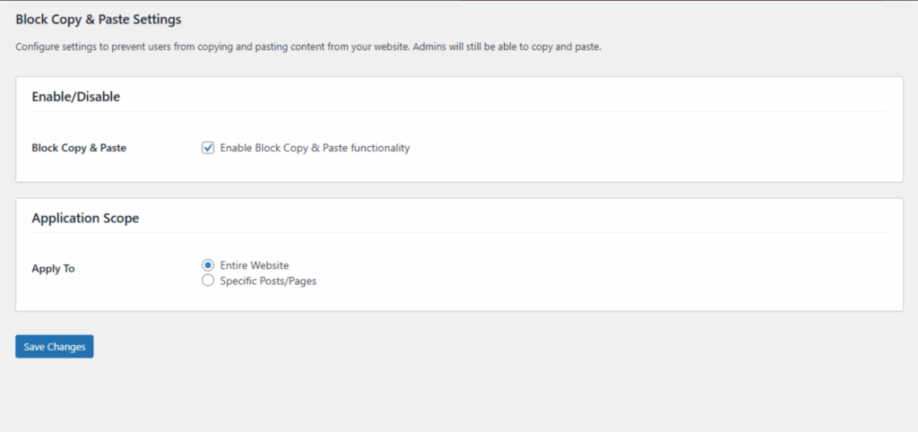 Block Copy/Paste WOrdPress Website Plugin Preview Image
