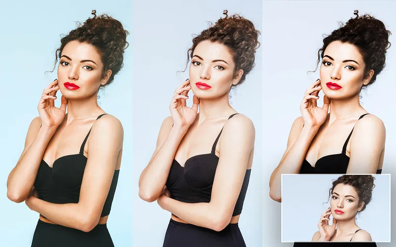 Bright Lightroom Presets Applied To An Image Of A Model