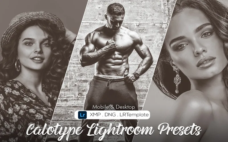 Calotype Lightroom Presets Applied On Images Of Different People