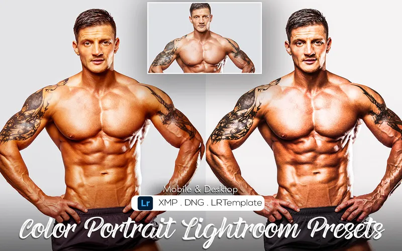 Color Portrait Lightroom Presets Applied To An Image Of A Model