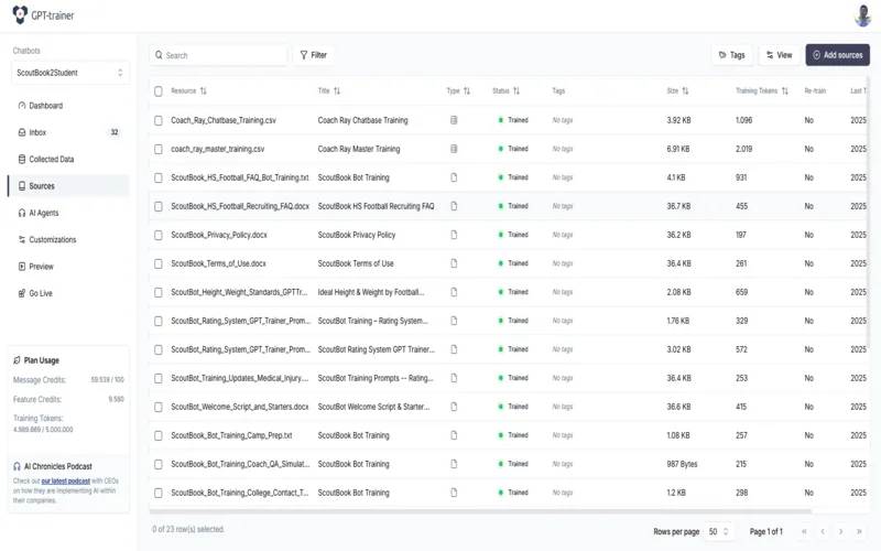 Data Sources ai agent builder preview image