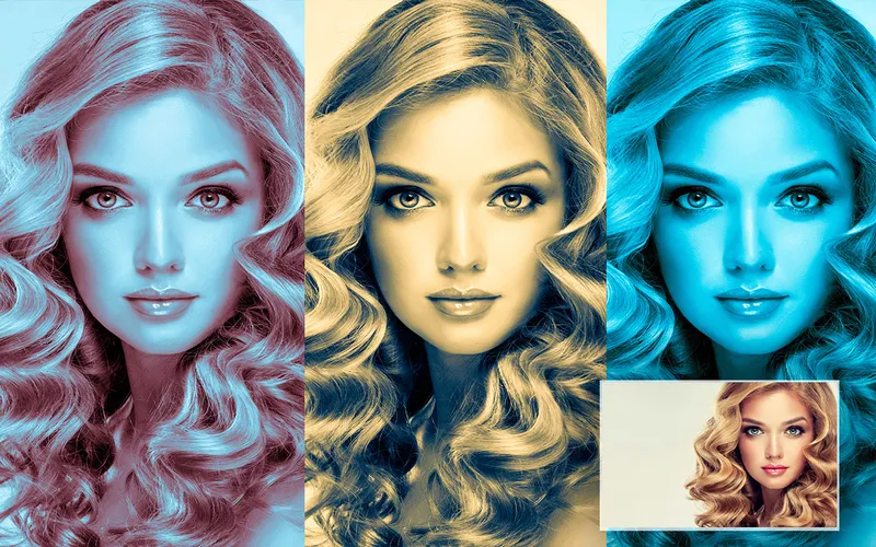 Multicolor Lightroom Presets Applied To Collage Of A Girl's Images