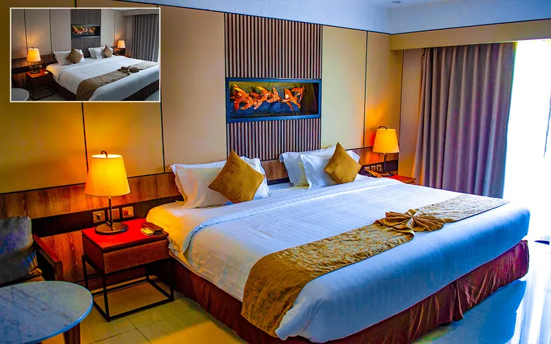 Perfect Lightroom Presets Applied To An Image Of A Bedroom