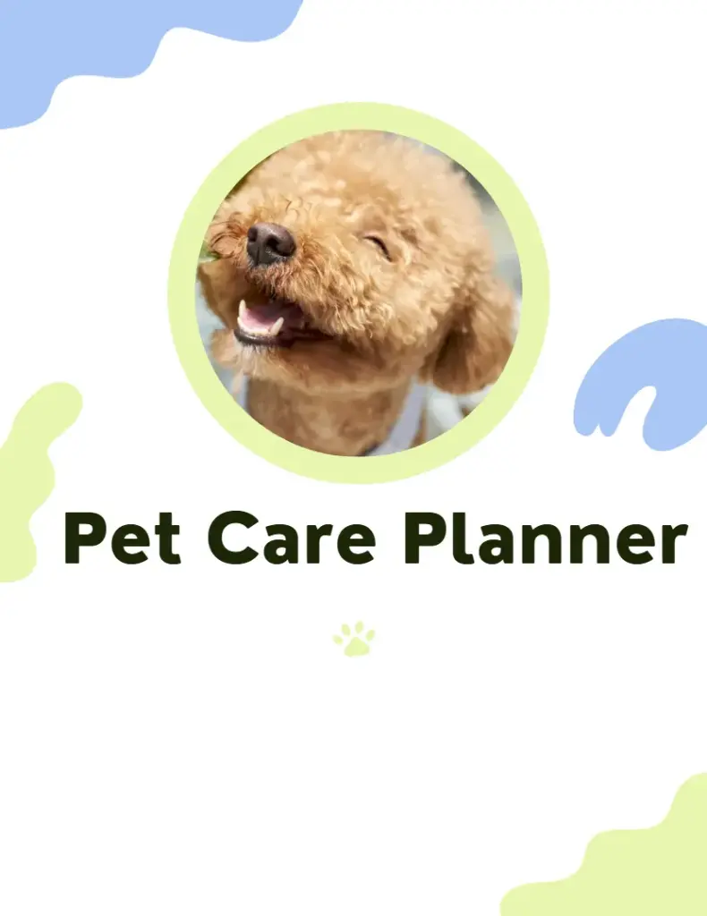 Preview of Pet Care Planner Templates