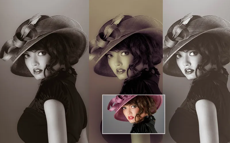 Retro Classic Lightroom Presets Applied To An Image Of A Girl