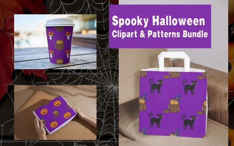 Spooky Halloween Clipart Bundle Feature Image